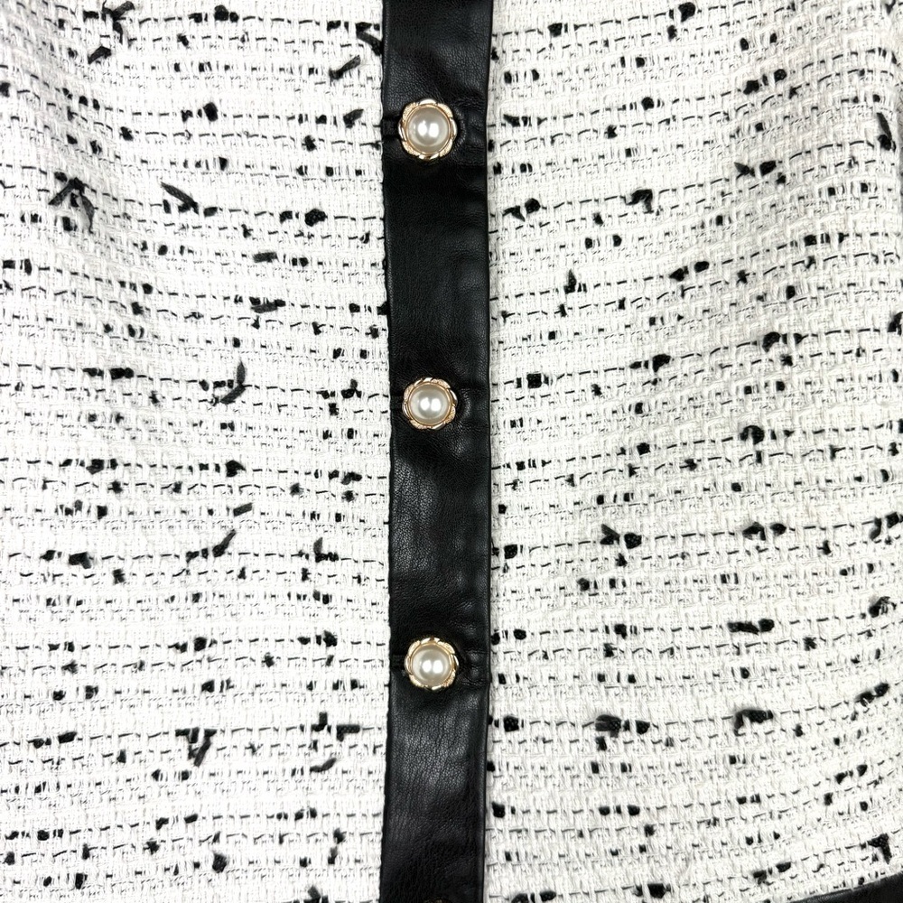 Alice and Olivia Renea crop blazer tweed size M - Picture 4 of 9